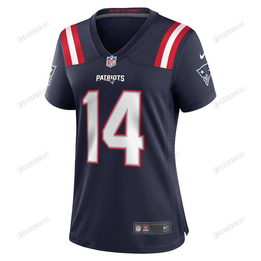 Ty Montgomery 14 New England Patriots Women Game Jersey - Navy