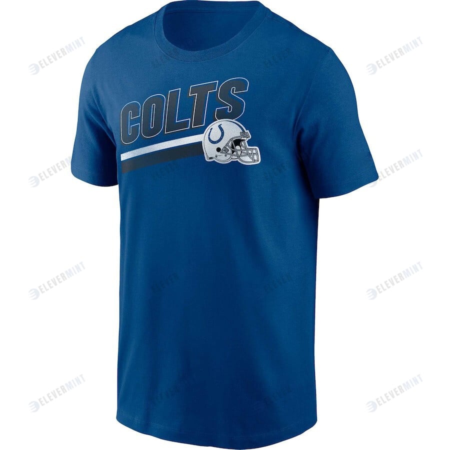 Indianapolis Colts Essential Blitz Lockup T-Shirt - Royal