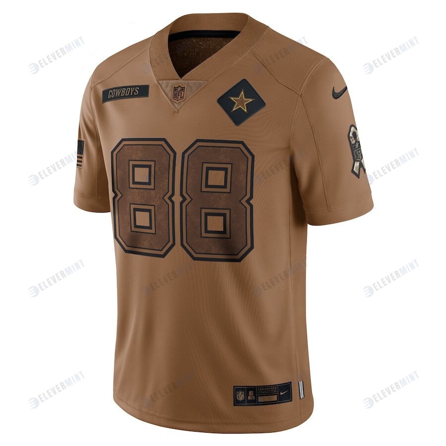 CeeDee Lamb 88 Dallas Cowboys 2023 Salute To Service Limited Jersey - Brown