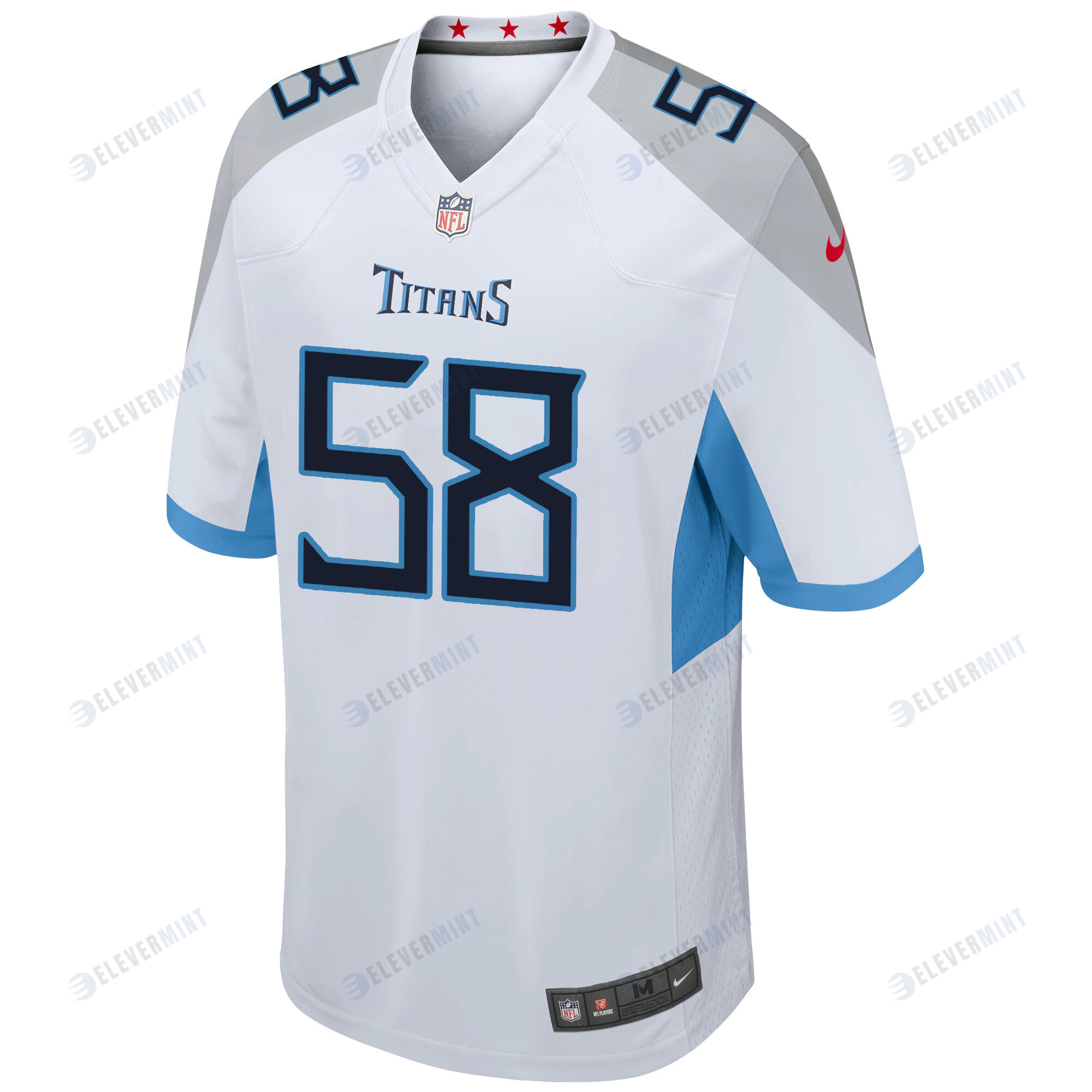 Tennessee Titans Harold Landry 58 Game Jersey - White Jersey
