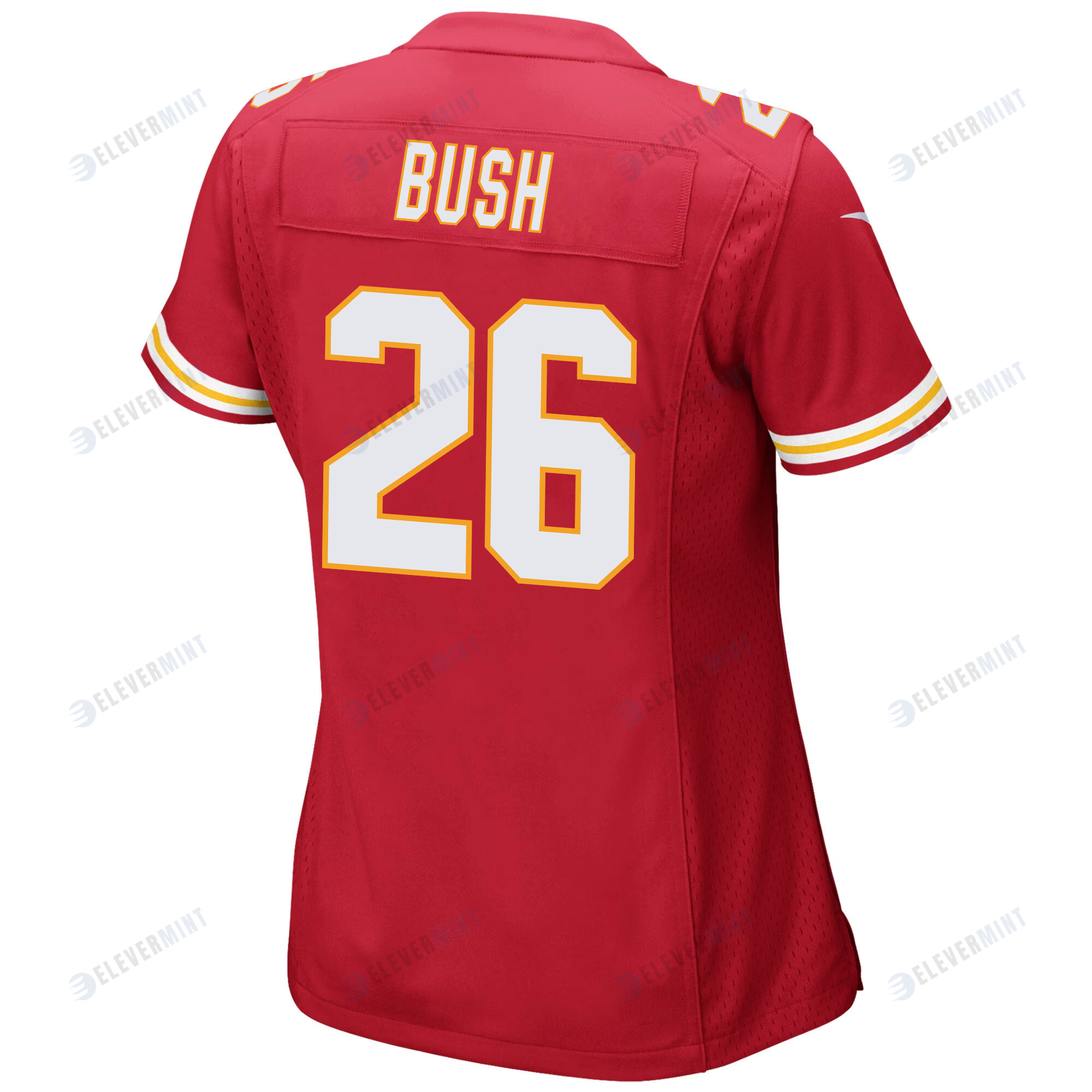 Deon Bush 26 Kansas City Chiefs Super Bowl LVII Champions 3 Stars Women Game Jersey - Red