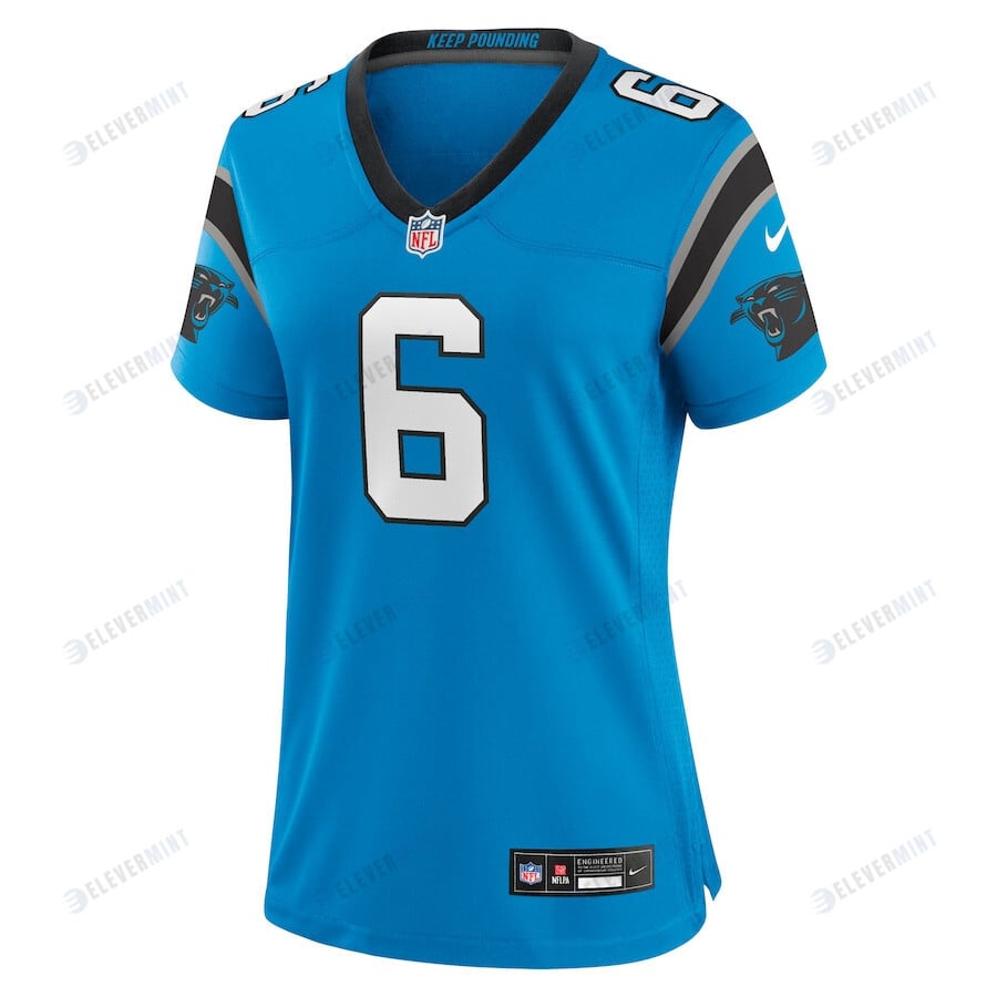 Miles Sanders 6 Carolina Panthers Women's Team Game Jersey - Blue