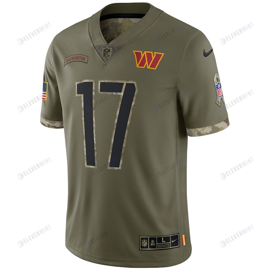 Terry McLaurin 17 Washington Commanders 2022 Salute To Service Limited Jersey - Olive
