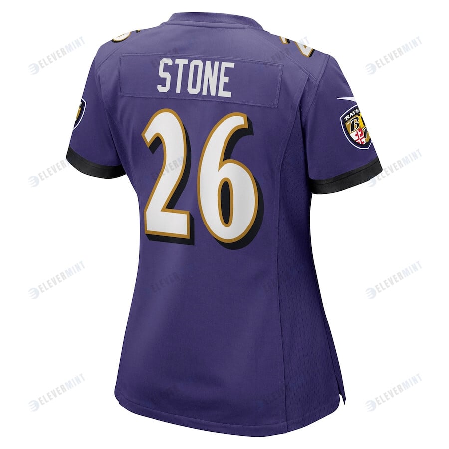 Geno Stone Baltimore Ravens Women's Game Jersey - Purple