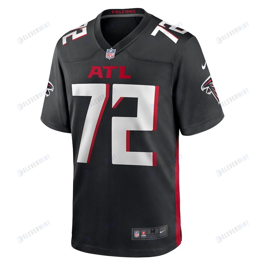 LaCale London 72 Atlanta Falcons Men Game Jersey - Black