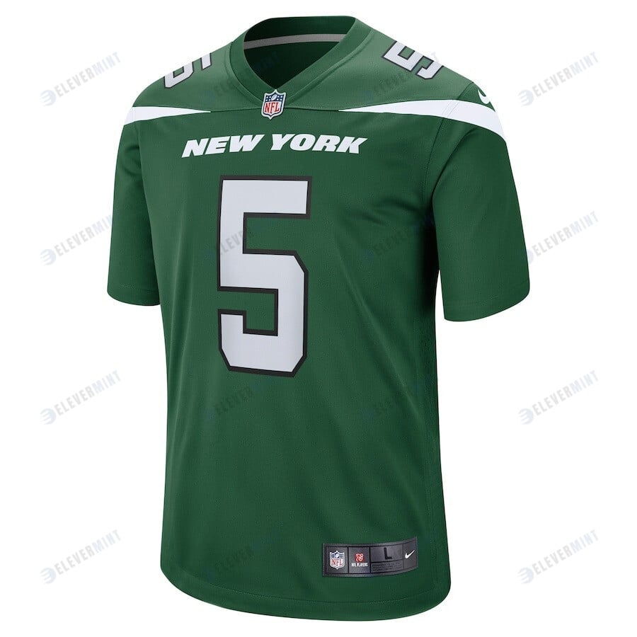 Thomas Morstead 5 New York Jets Game Player Jersey - Gotham Green