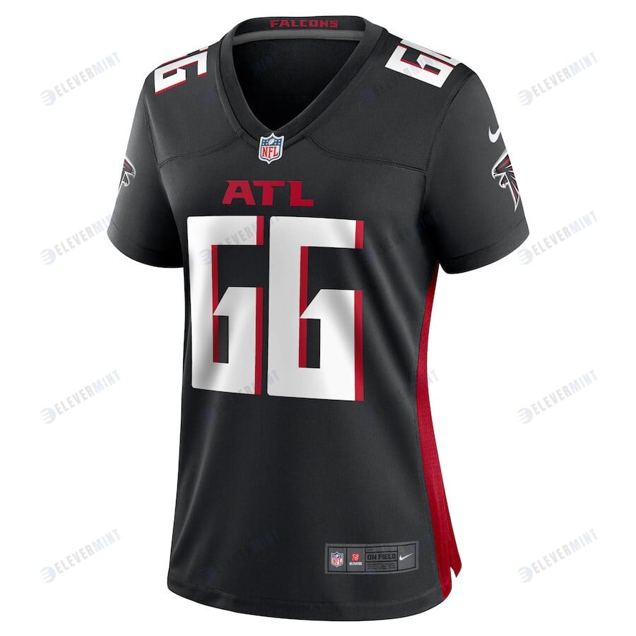 Joshua Miles 66 Atlanta Falcons Women Game Jersey - Black