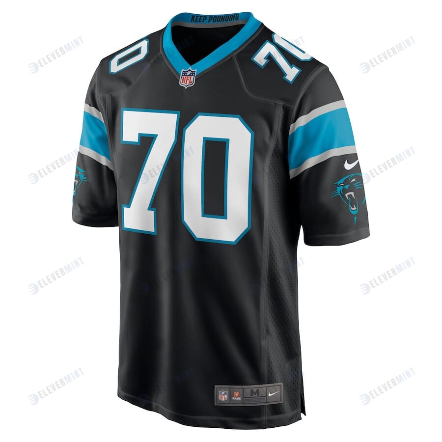 Brady Christensen 70 Carolina Panthers Men's Game Jersey - Black