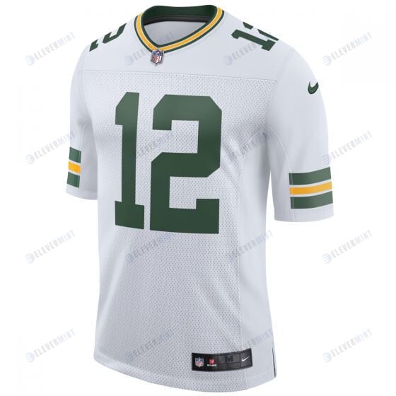 Aaron Rodgers 12 Green Bay Packers Men Away Limited Jersey - White