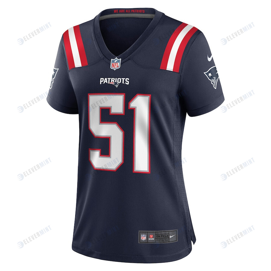 Ronnie Perkins 51 New England Patriots Women Game Jersey - Navy