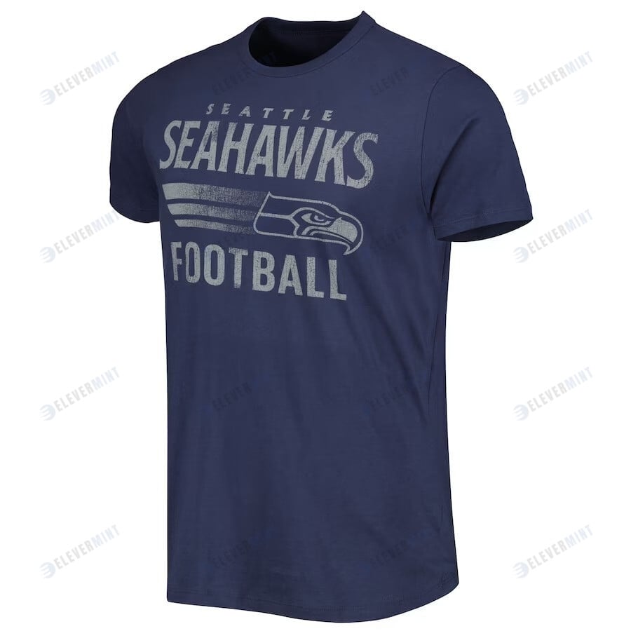 Seattle Seahawks Wordmark Rider Franklin T-Shirt - College Navy
