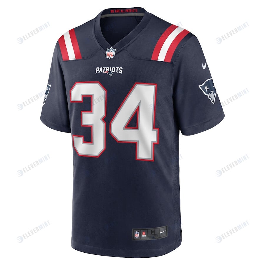 Quandre Mosely 34 New England Patriots Game Men Jersey - Navy
