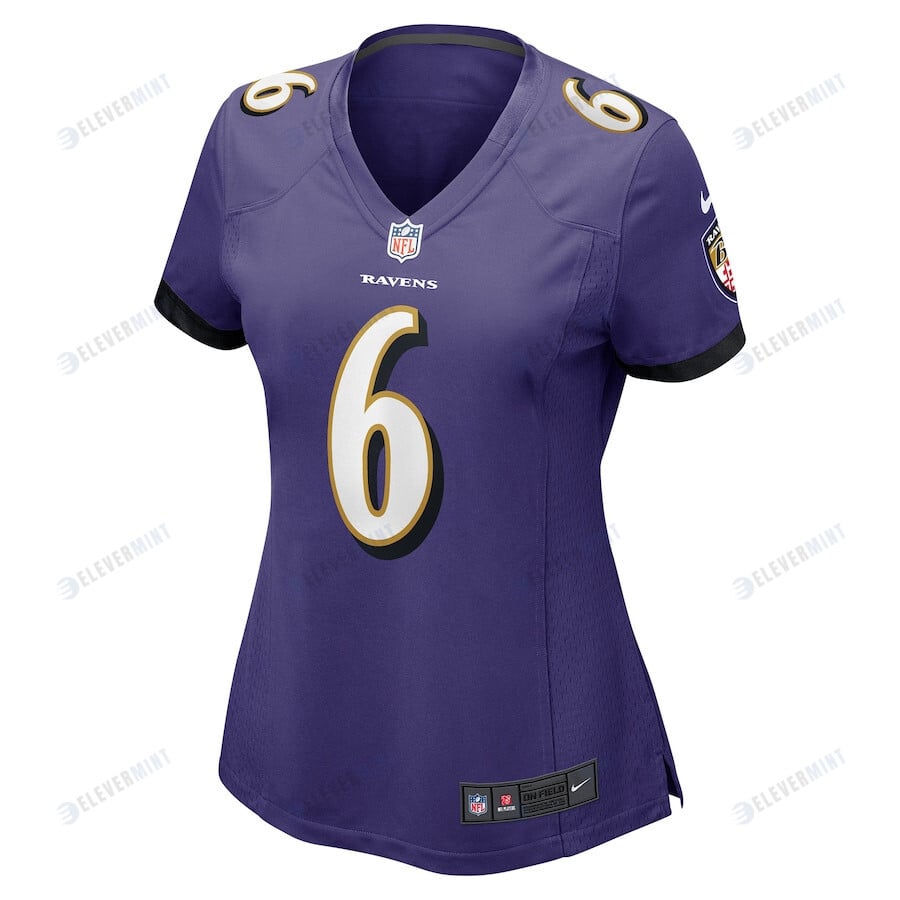 Patrick Queen 6 Baltimore Ravens Women's Game Player Jersey - Purple