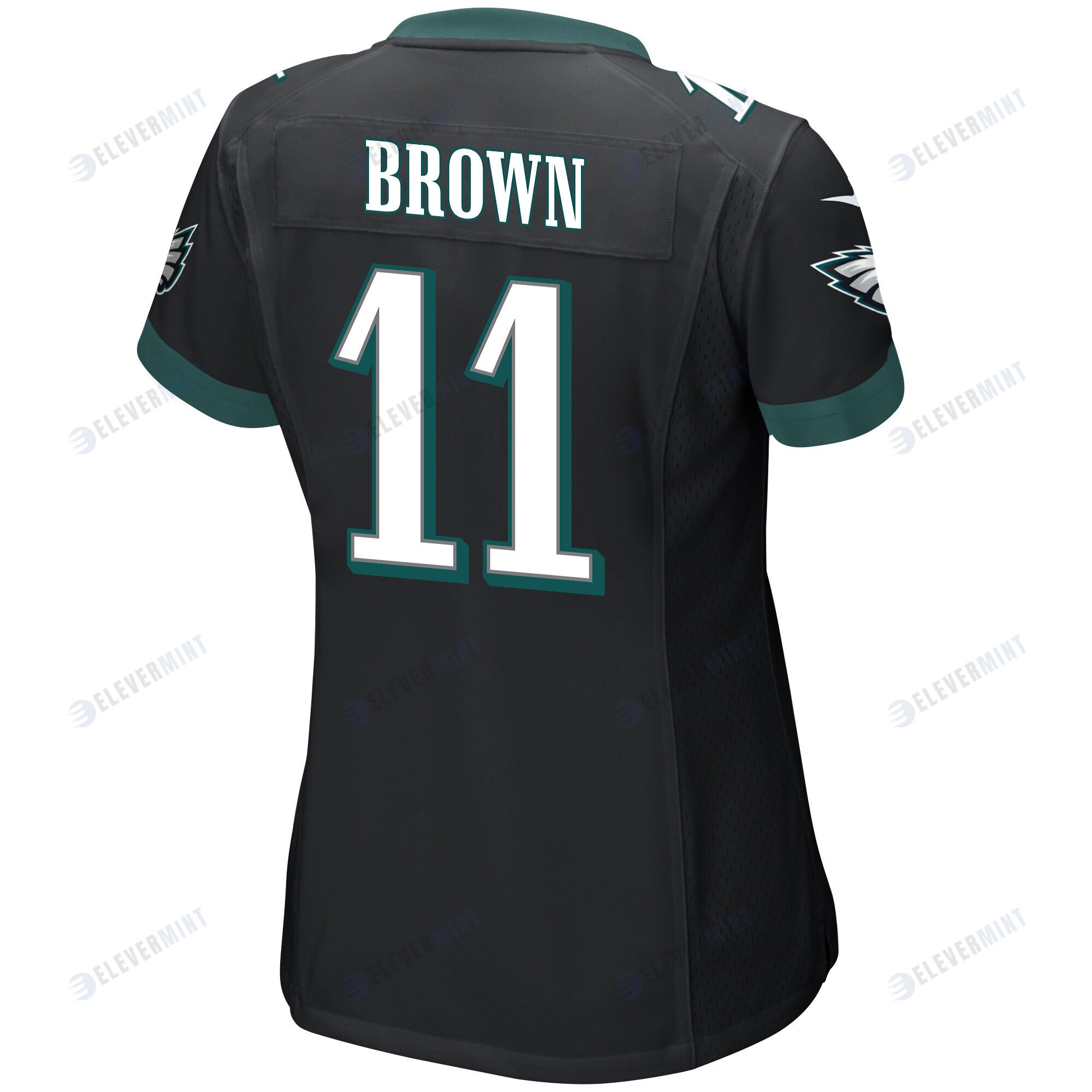 A.J. Brown 11 Philadelphia Eagles Super Bowl LVII Champions Women Game Jersey - Black