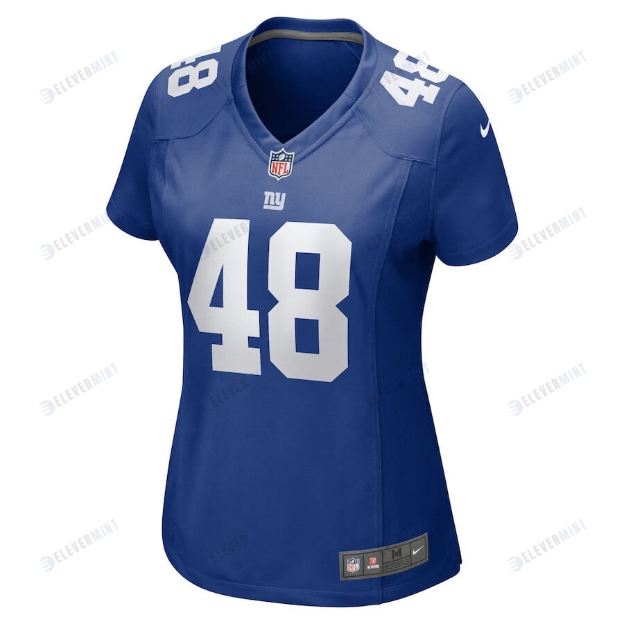 Tae Crowder 48 New York Giants Women Game Jersey - Royal