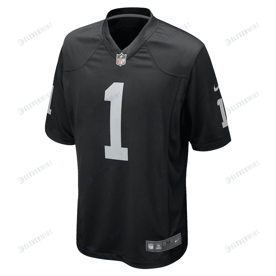 Tyree Wilson Las Vegas Raiders 2023 NFL Draft First Round Pick Game Jersey - Black