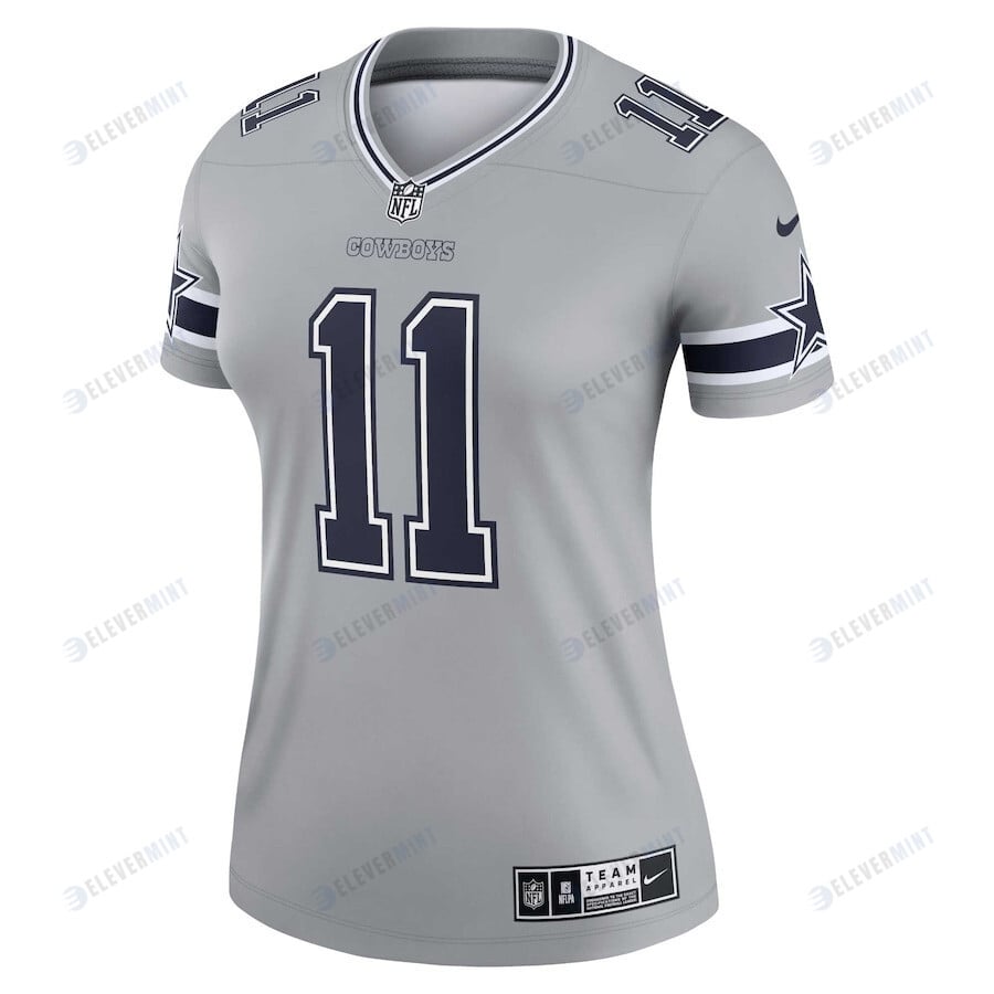 Micah Parsons 11 Dallas Cowboys Women's Inverted Legend Jersey - Silver