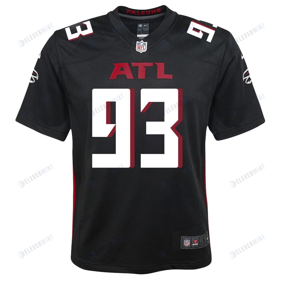 Calais Campbell 93 Atlanta Falcons Youth Game Jersey - Black