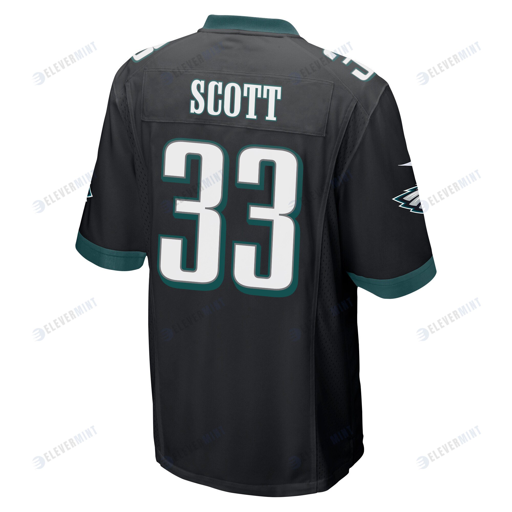 Josiah Scott 33 Philadelphia Eagles Super Bowl LVII Champions Men Game Jersey - Black