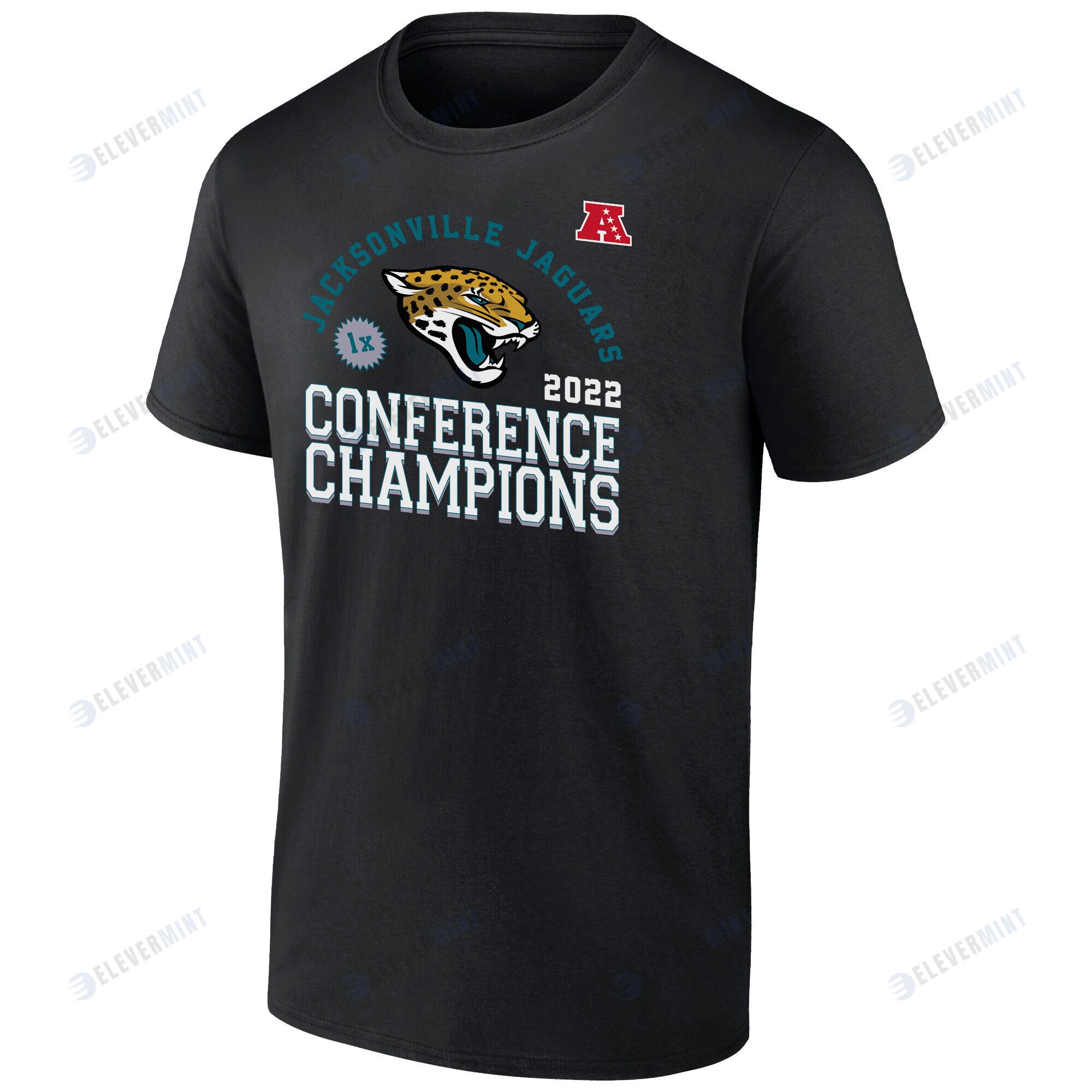 Jacksonville Jaguars 2022 First-Time AFC Conference Champions T-Shirt - Black