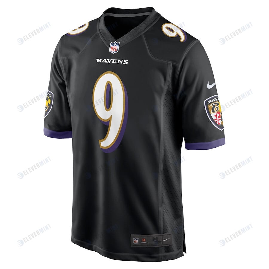 Justin Tucker 9 Baltimore Ravens Men Game Jersey - Black