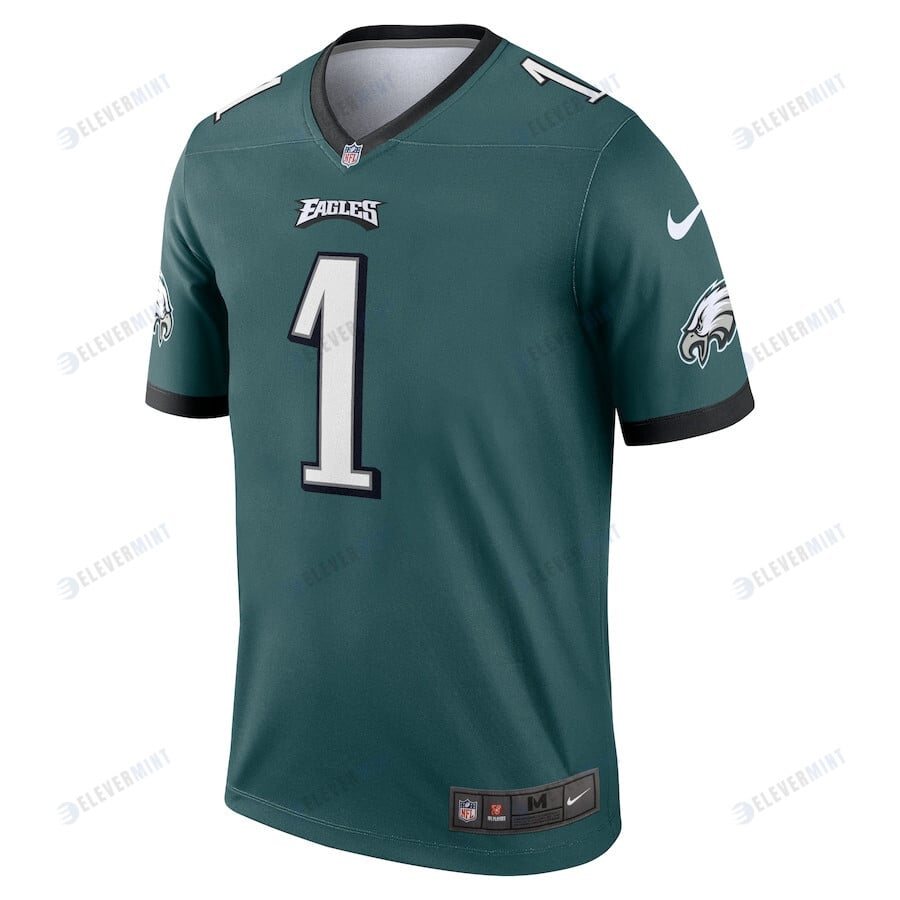 Jalen Hurts 1 Philadelphia Eagles Legend Jersey - Midnight Green