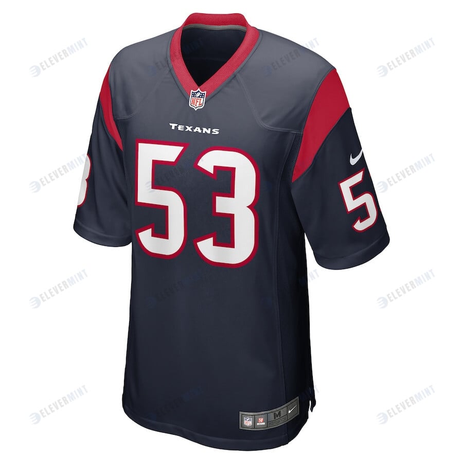 Kendrick Green 53 Houston Texans Men Team Game Jersey - Navy