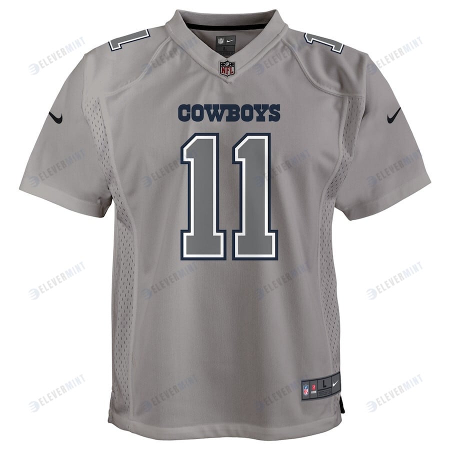 Micah Parsons 11 Dallas Cowboys Atmosphere Game Youth Jersey - Gray