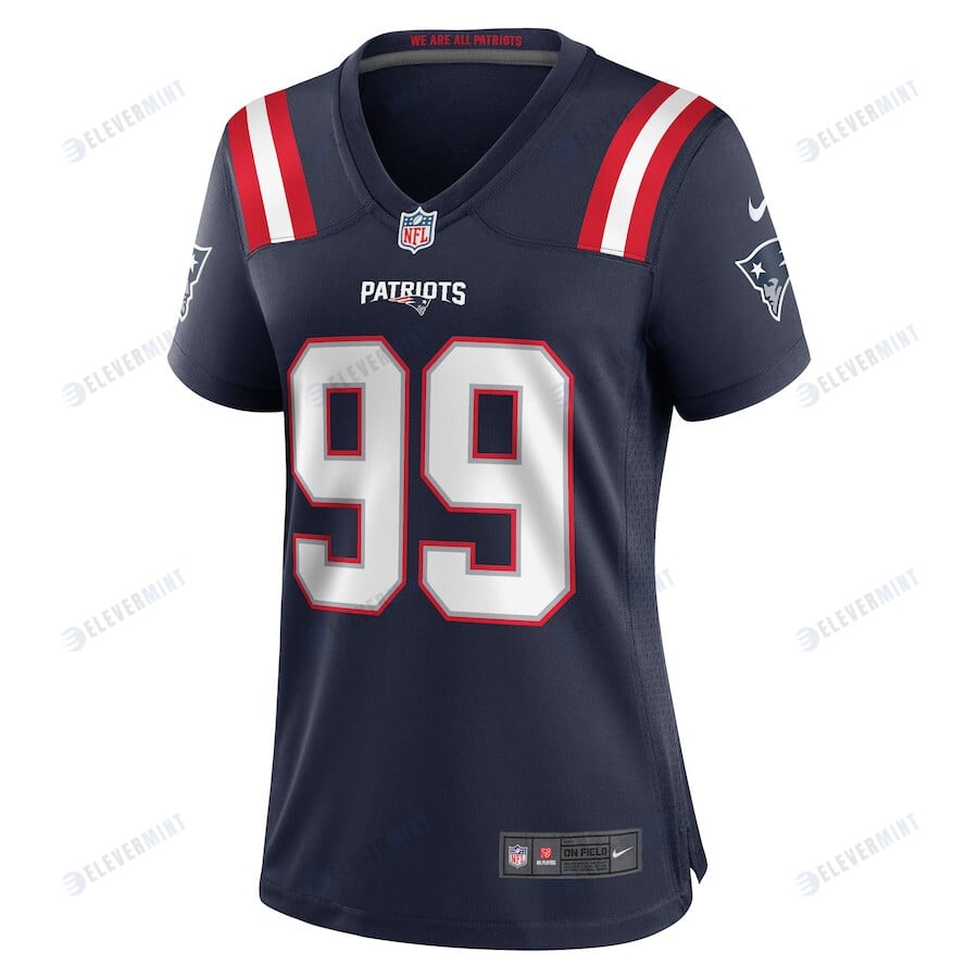 Jamie Collins Sr. 99 New England Patriots Game Women Jersey - Navy