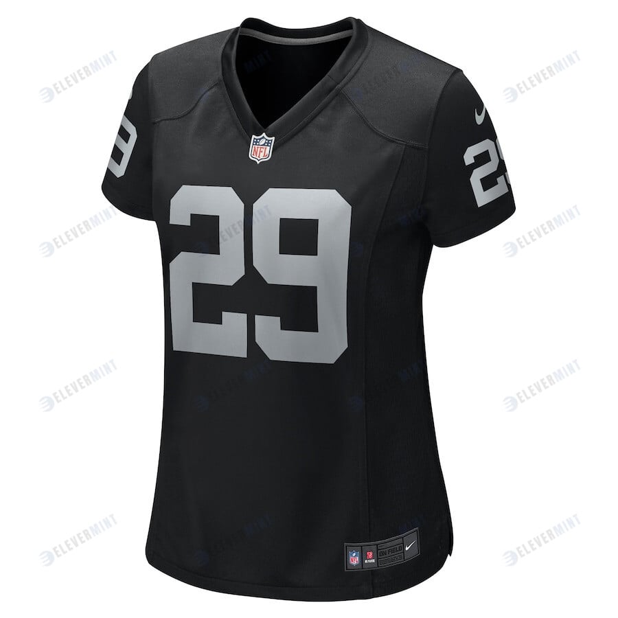 Christopher Smith II 29 Las Vegas Raiders Women Team Game Jersey - Black