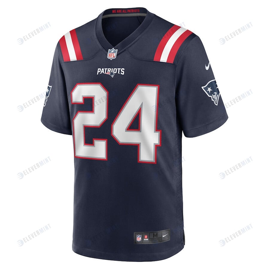 Joshuah Bledsoe 24 New England Patriots Men Game Jersey - Navy