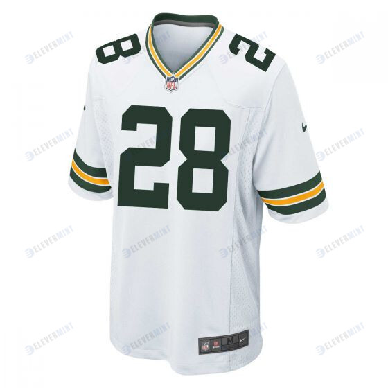 A.J.Dillon 28 Green Bay Packers Men Away Game Jersey - White
