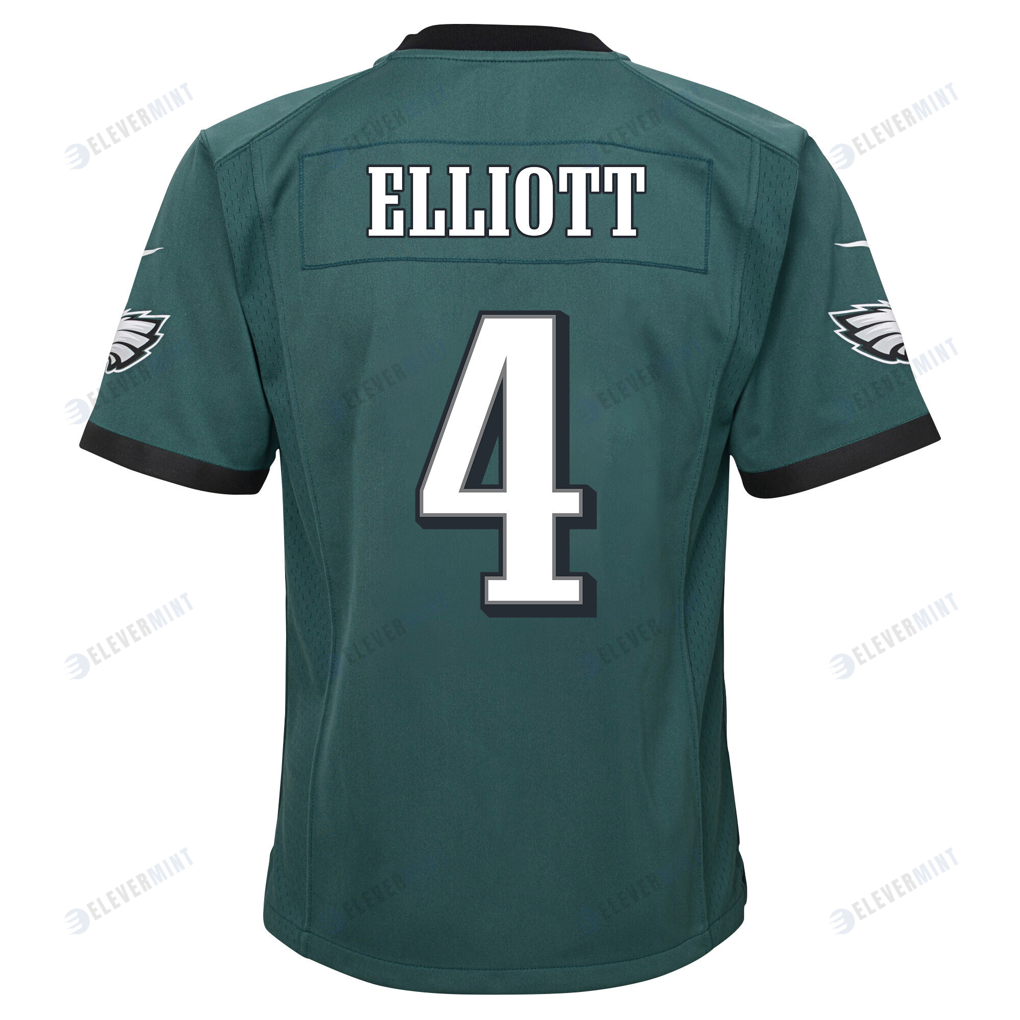 Jake Elliott 4 Philadelphia Eagles Super Bowl LVII Champions 2 Stars 2 Stars Youth Game Jersey - Black