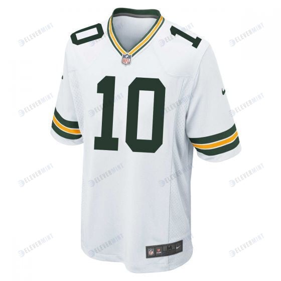 Jordan Love 10 Green Bay Packers Men Away Game Jersey - White