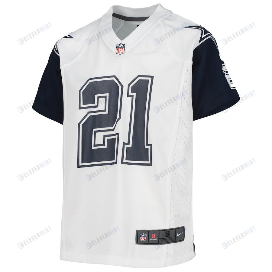 Ezekiel Elliott 21 Dallas Cowboys Youth Alternate Game Jersey - White
