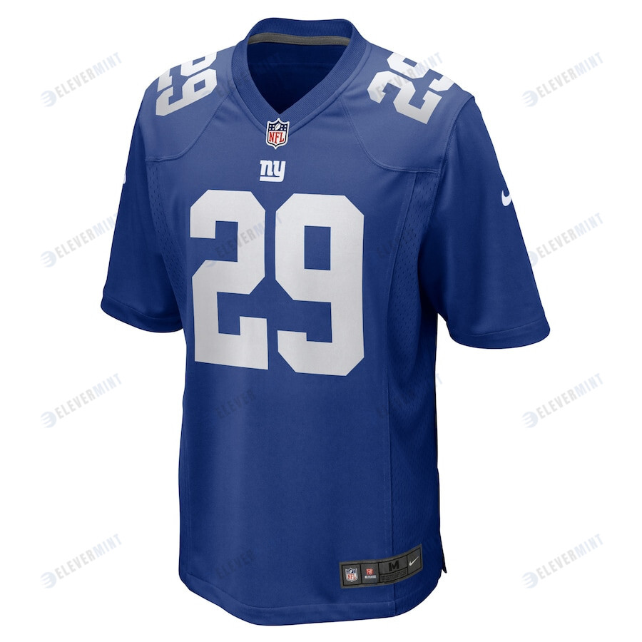 Xavier McKinney 29 New York Giants Game Jersey - Royal