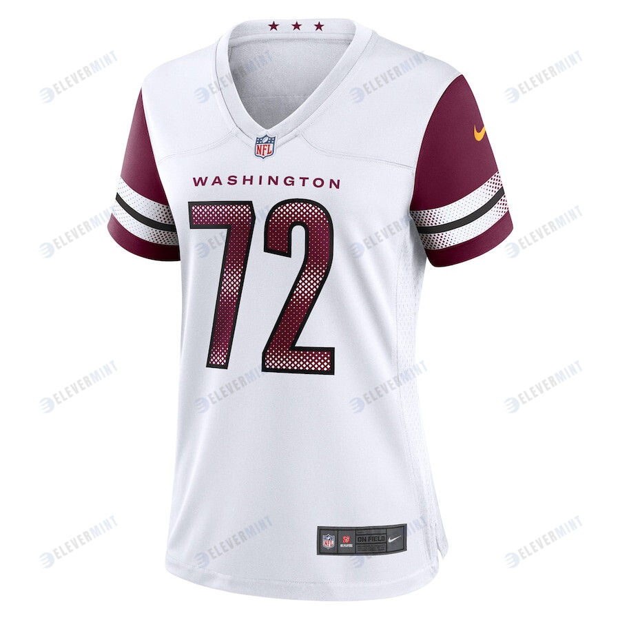 Charles Leno Jr. 72 Washington Commanders Women's Away Game Player Jersey - White