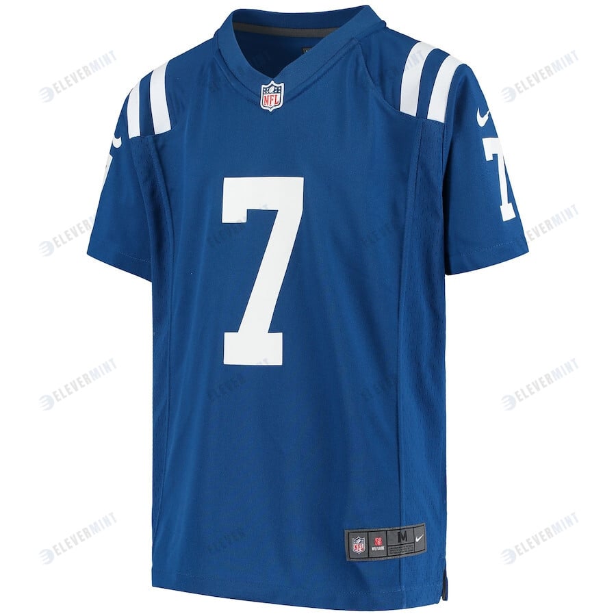 Jacoby Brissett 7 Indianapolis Colts YOUTH Game Jersey - Royal