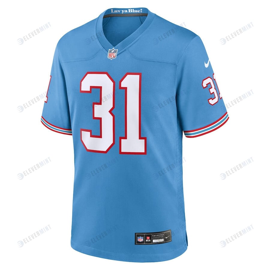 Kevin Byard 31 Tennessee Titans Oilers Throwback Alternate Game Men Jersey - Light Blue