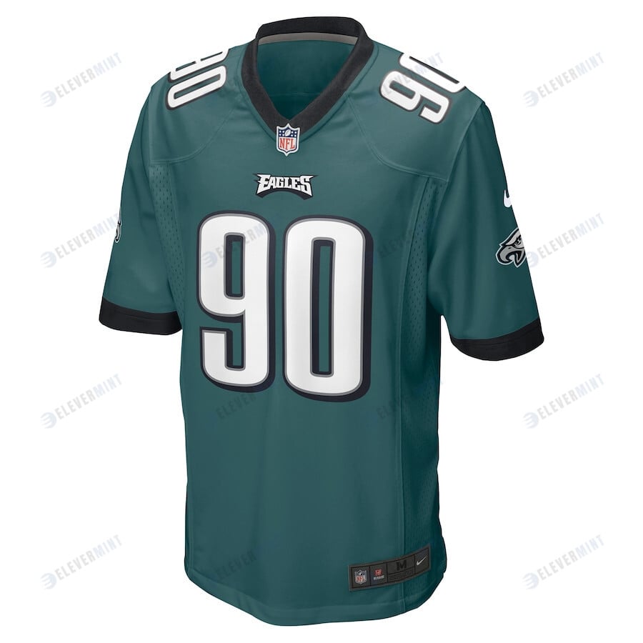 Jordan Davis 90 Philadelphia Eagles 2022 Draft First Round Pick Game Jersey In Midnight Green