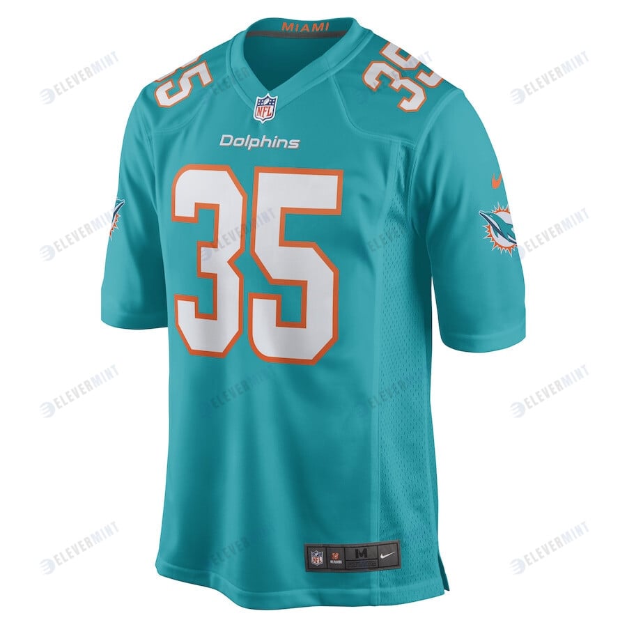 Kalon Barnes Miami Dolphins Game Player Jersey - Aqua
