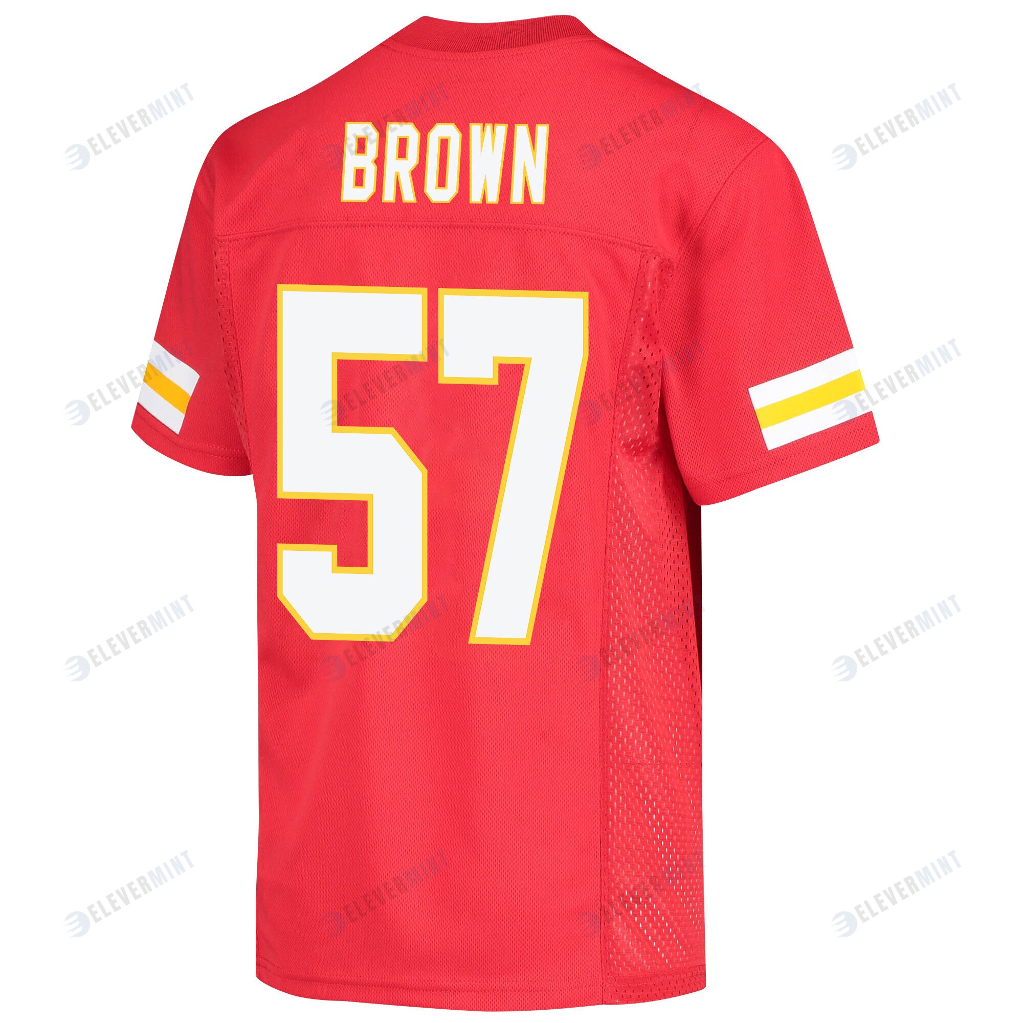 Orlando Brown 57 Kansas City Chiefs Super Bowl LVII Champions 3 Stars Youth Game Jersey - Red