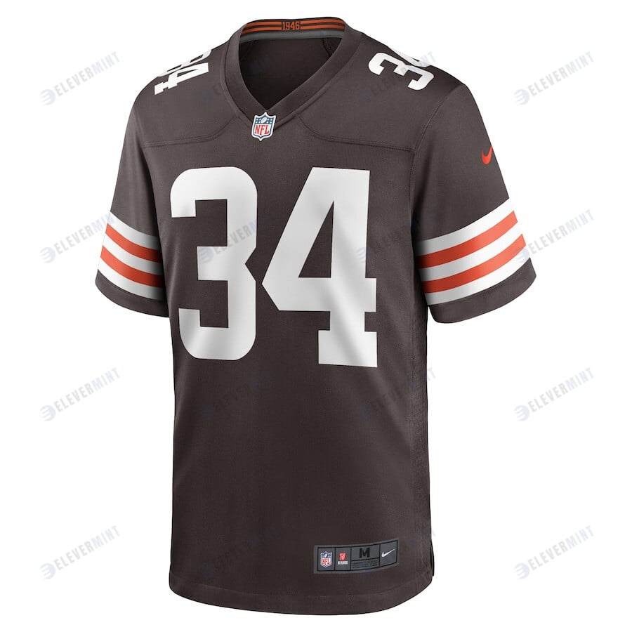 Mike Ford 34 Cleveland Browns Game Player Men Jersey - Brown