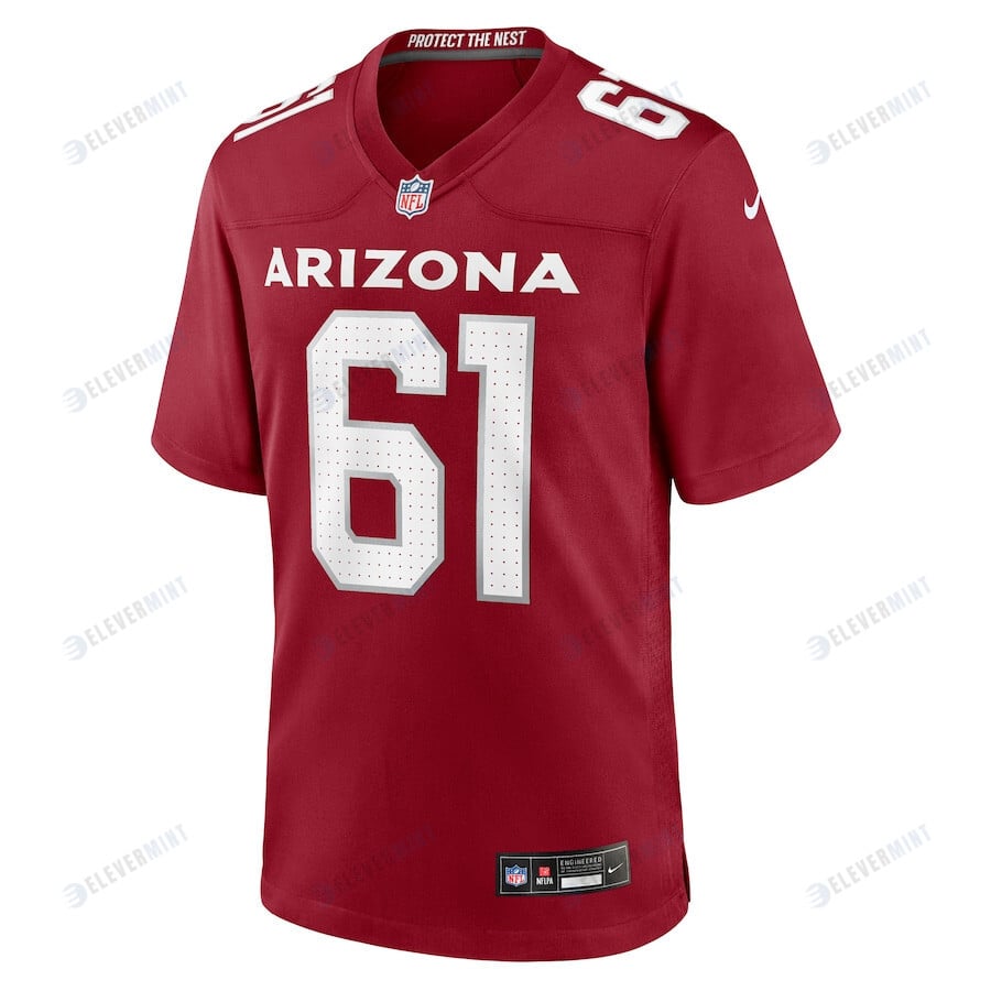 Carter O'Donnell 61 Arizona Cardinals Men Team Game Jersey - Cardinal