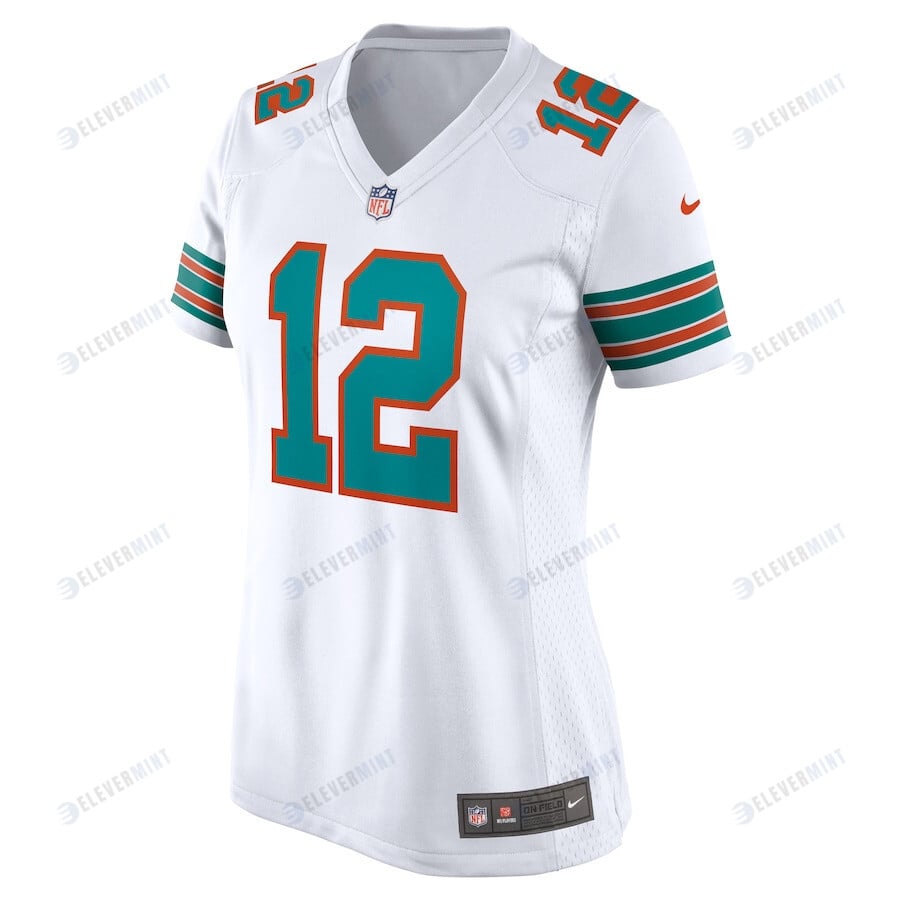 Bob Griese 12 Miami Dolphins Women Retired Jersey - White