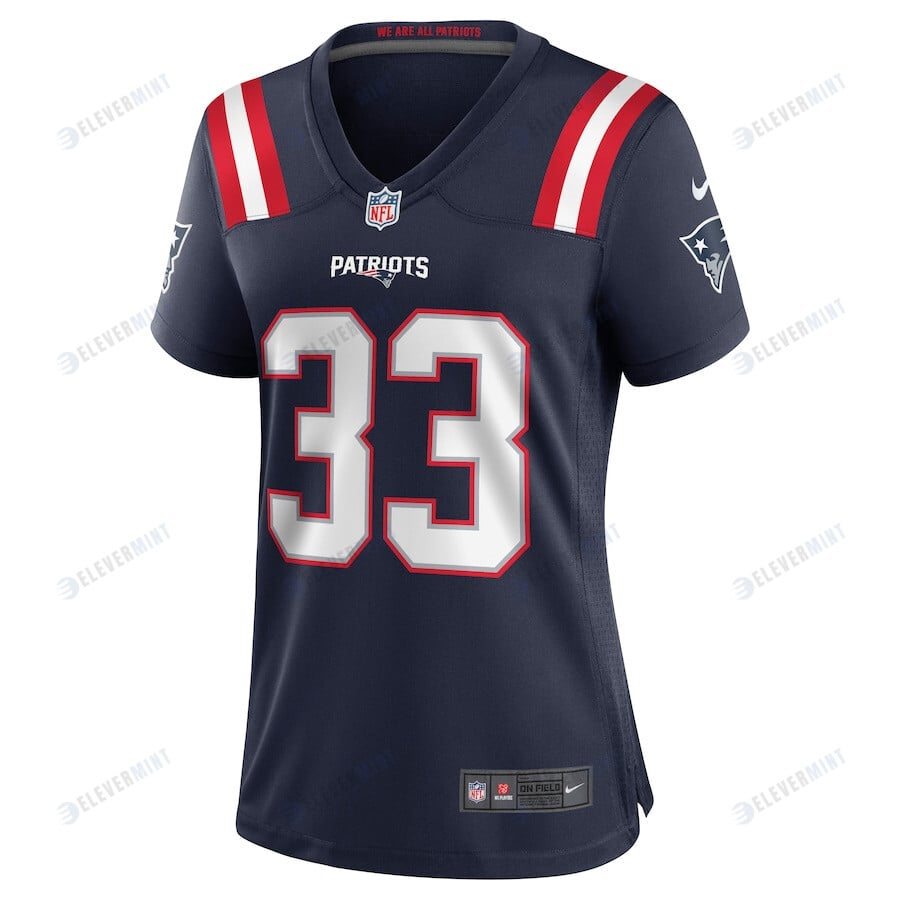 Joejuan Williams 33 New England Patriots Women Game Jersey - Navy