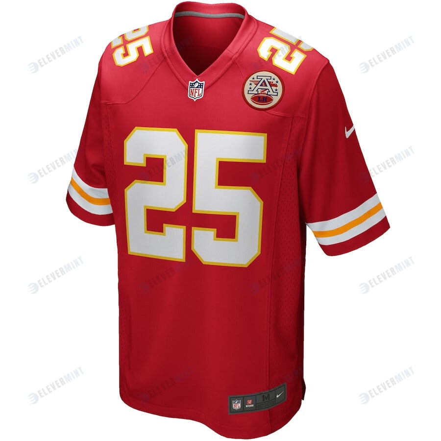 Clyde Edwards-Helaire 25 Kansas City Chiefs Game Men Jersey - Red