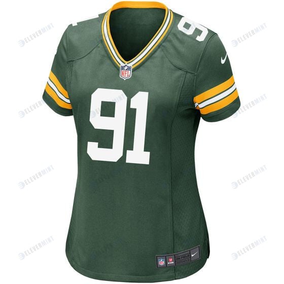 Preston Smith 91 Green Bay Packers Women Home Game Jersey - Green