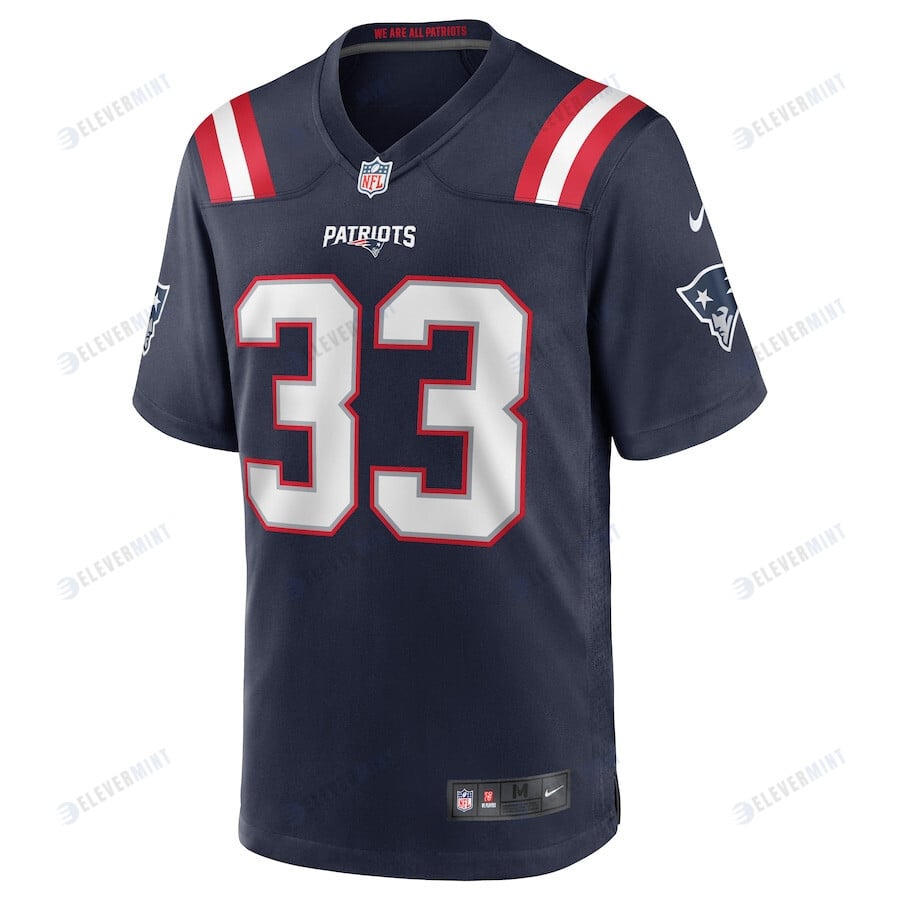 Joejuan Williams 33 New England Patriots Men Game Jersey - Navy