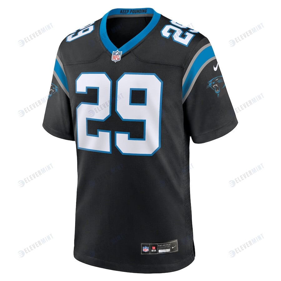 D'Shawn Jamison 29 Carolina Panthers Men's Team Game Jersey - Black